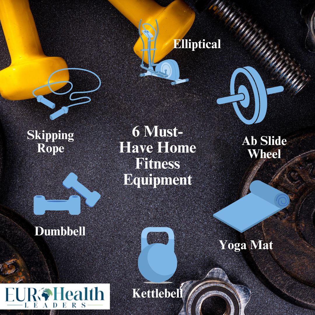 Transform your home into a personal gym with these 6 must-have fitness essentials!

#HomeWorkout #FitnessEquipment #GetFitAtHome #ExerciseAtHome #HomeGym #FitLife #EuroHealthLeaders #HealthyLiving