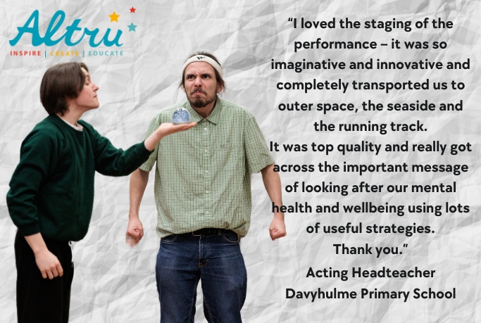 Wonderful feedback for 'What's Up Alfie' coming in this week. It's the last time we're touring this show about mental health and wellbeing for a while - don't miss it!