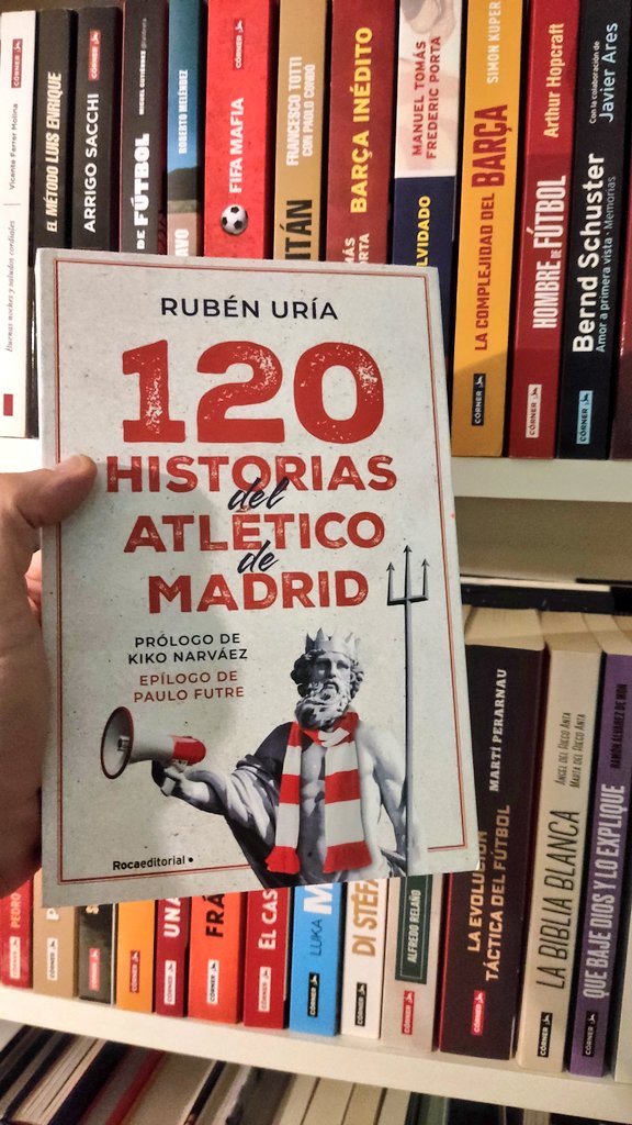 🚨 Novedad de los amigos de @RocaEditorial de la mano de @rubenuria '120 historias del Atletico de Madrid' Prólogo de Kiko Narváez y epílogo de @PauloFutre.