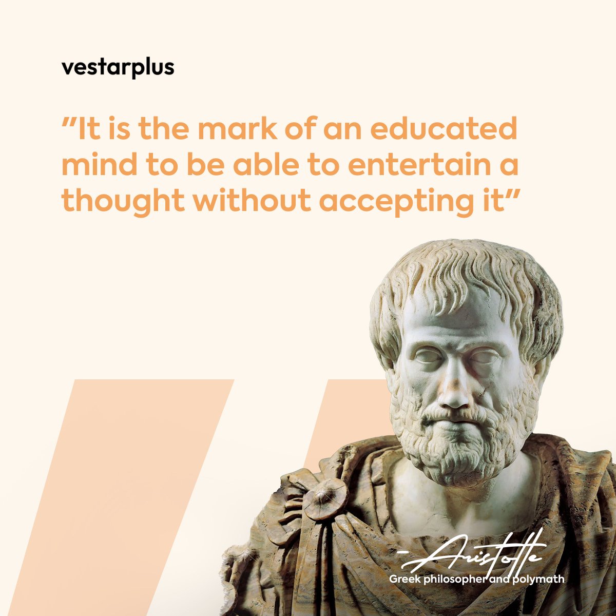 'It is the mark of an educated mind to be able to entartain a thought without accepting it'... Aristotle. #quotes #office #growth #growthmindset #business #tech #startup #entreprenuer #sme