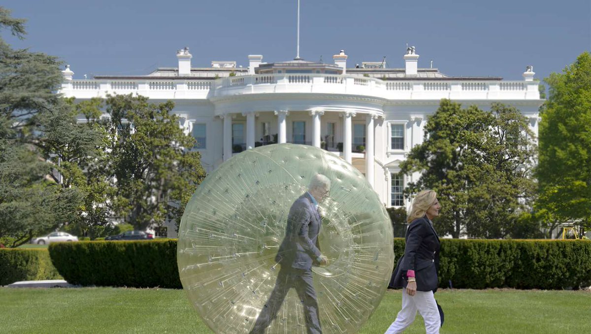 To Avoid Falling, Biden To Traverse Lawn In Giant Hamster Ball dlvr.it/T6907p . #Trump2024