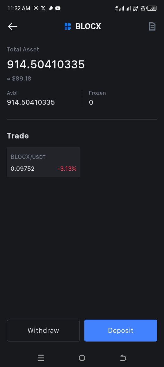 For every dump on $Blocx is a buy signal 

The goal is to hold 1000  of #Blocx pcx on mexc aside the ones i am holding Xeggex

Check @BLOCX_TECH
To read more 
My favorite $depin coin is #blocx