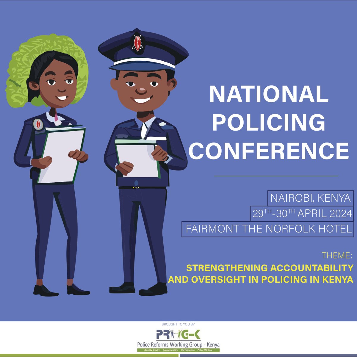 There's a need for accountability in the police force while undertaking their duties. #NationalPolicingConference24 aims to discuss strengthening accountability and oversight in policing in Kenya. #ReformingPolicing #UtumishiKwaMwananchi