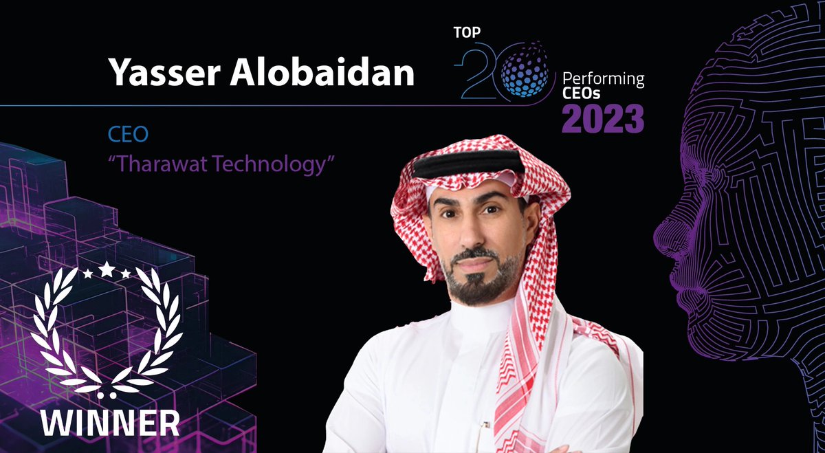 🎉 Congratulations to Yasser Alobaidan for being recognized as one of MENA's top 20 performing CEOs in blockchain & crypto by Unlock Blockchain! Keep shining! 🌟 @alobaidan