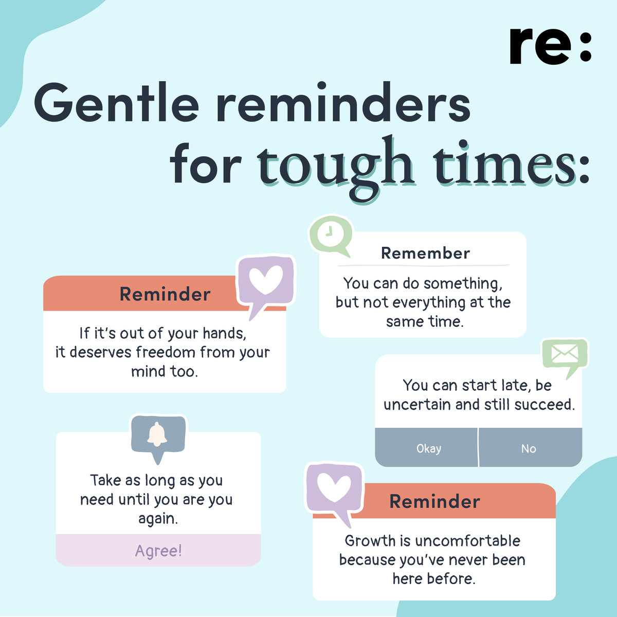 Feel like it’s impossible to keep up with your life? We’ve all been there. 🫂 Transitions such as a new job, a new title or just starting a project you’ve never done before can be overwhelming. We’ve got some gentle reminders to make you feel grounded again. 🌻 Take a step back,
