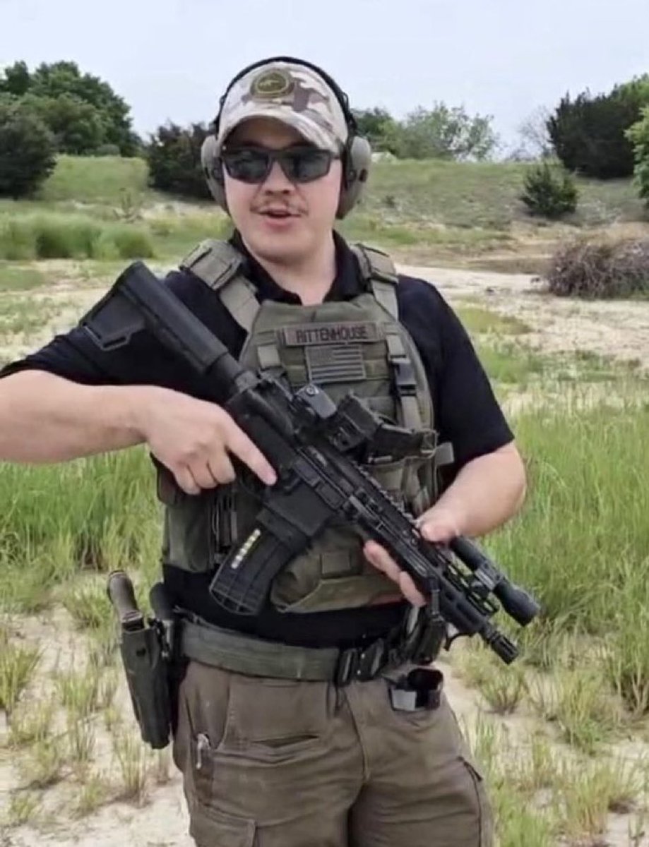 If it wasn’t for the gun in his hand I would assume he’s trying out for a part in the next up & coming gay porn flick. Check out that moustache on #murderboy