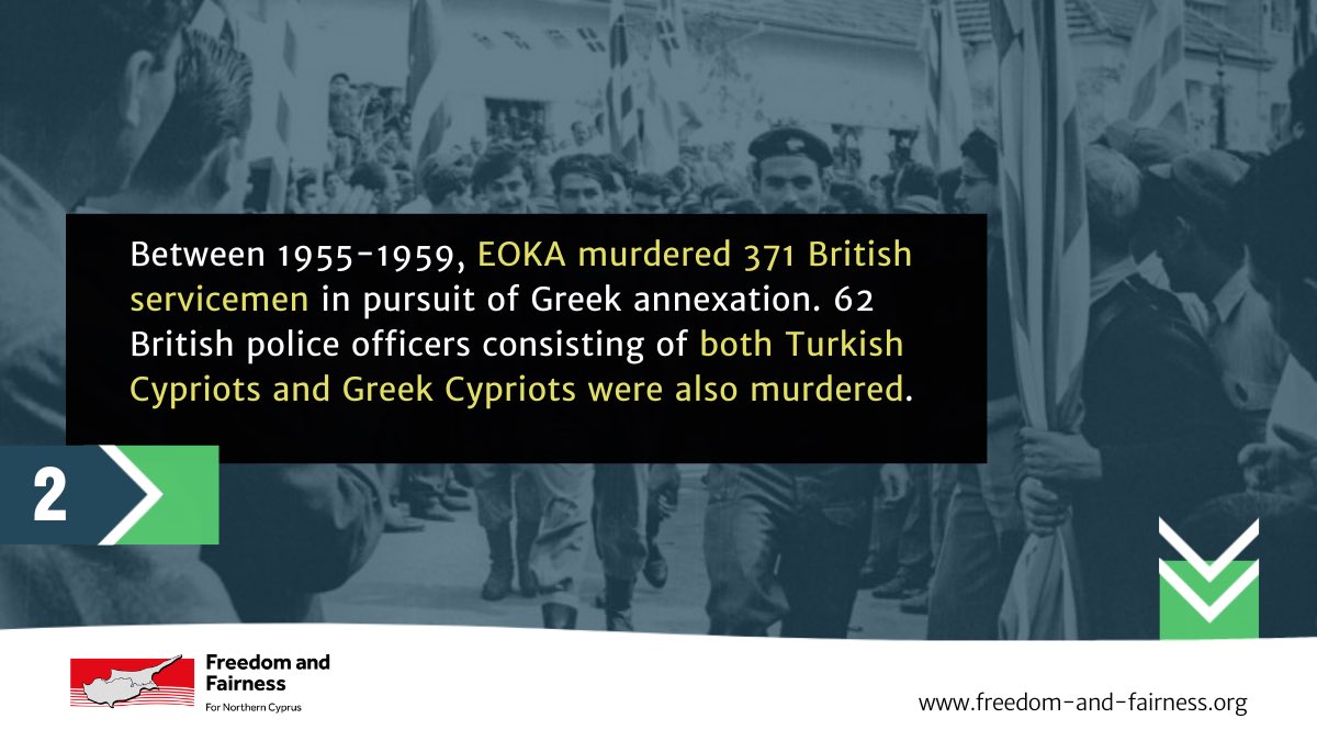 EOKA murdered anyone who threatened its goal of Greek annexation.

Bombings, kidnappings and assassinations were regular tactics carried out by EOKA terrorists.

#Cyprus #TRNC