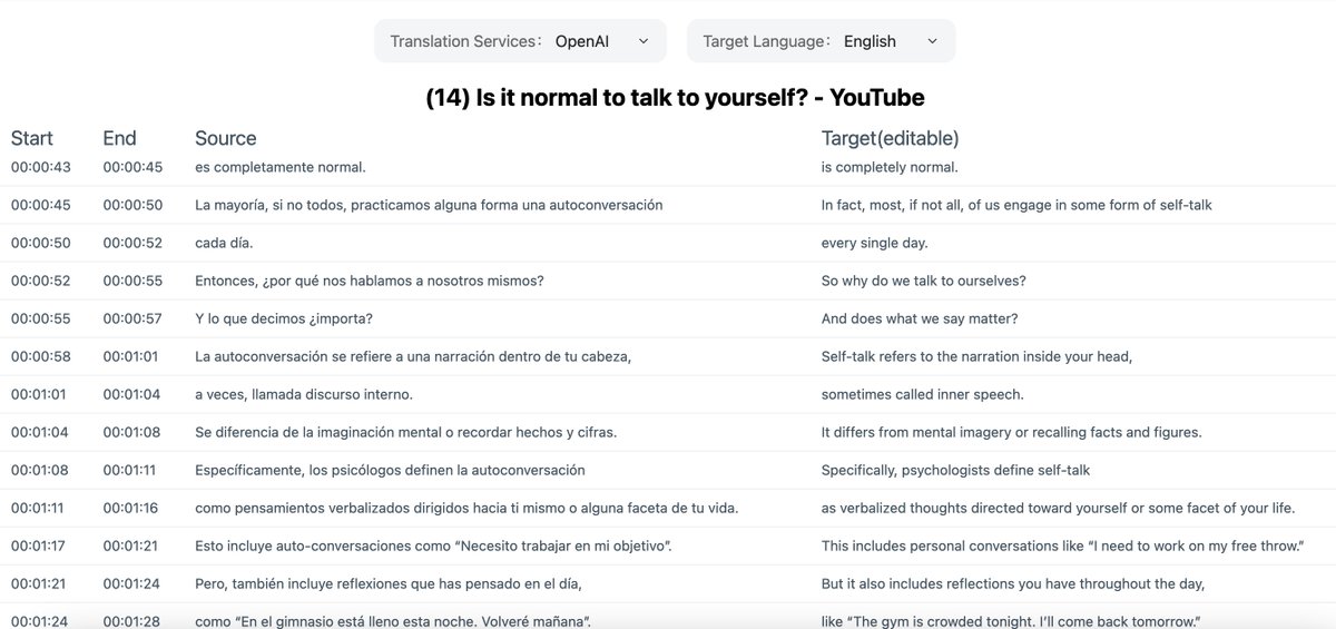 Export bilingual subtitles and timelines using Immersive Translate, simplifying the video creation process for you! 🎥✨