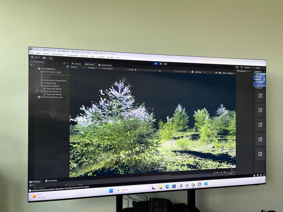 ⭕️This week @Sca_DS: In course of the tree sway project, our the Earth and Environmental Sciences Team develops & tests a virtual environment based on LIDAR point clouds from the Arboretum in Leipzig. Click here & get more information about this team 👉scads.ai/research/appli…