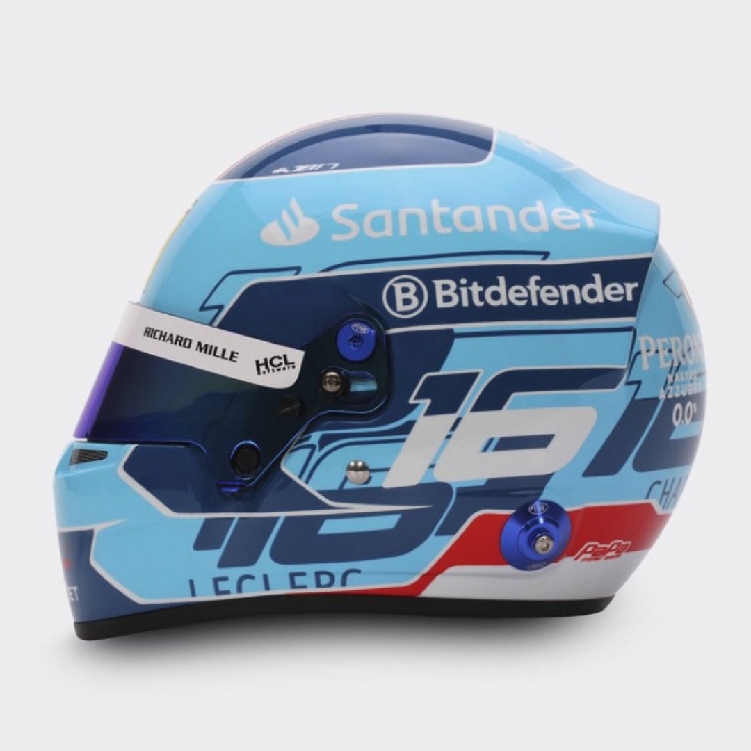 Banco un montón el casco de Leclerc para este finde