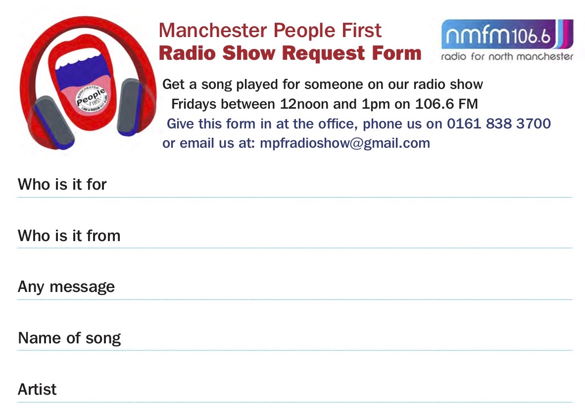 Get your request in using the form below and email it to our new MPF Radio show email ..... mpfradioshow@gmail.com On @normanfm1066 every Friday 12 noon to 1pm #TheRequestLine