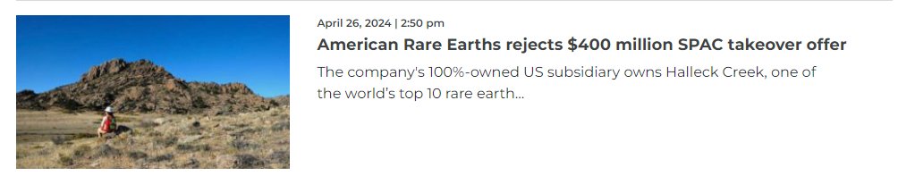 American Rare Earths ($ARR.ASX) has captured recent headlines, and if one believes what they say, this company is destined to be USA’s golden ticket to rare earth independence
 
Sounds fantastic right?
 
Well it is, except for the fact that this company is just your next scam…