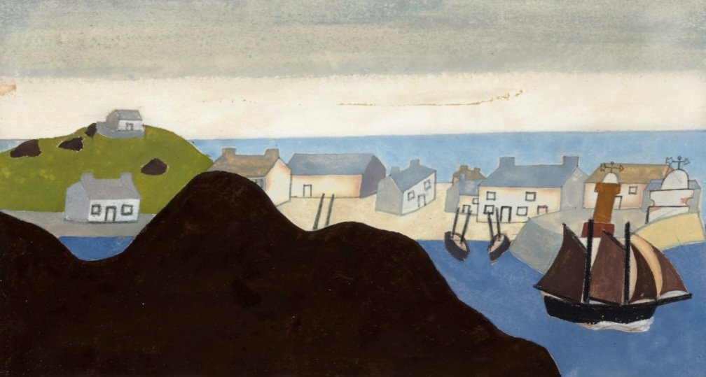 In August of 1939, Ben Nicholson and Barbara Hepworth moved from London to St. Ives, in Cornwall, a small fishing village that would soon become an outpost of the British avant-garde movement. Staying there until 1958, they would be profoundly influenced by the Cornish landscape.