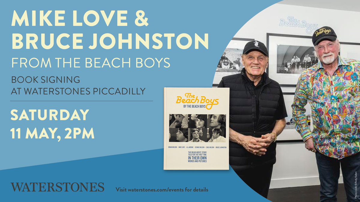 We are delighted to be joined by Mike Love and Bruce Johnston of The Beach Boys to celebrate the release of the first official, ultimate chronicle of one of the world’s greatest bands; The Beach Boys. Tickets➡️ bit.ly/3WjMpaB