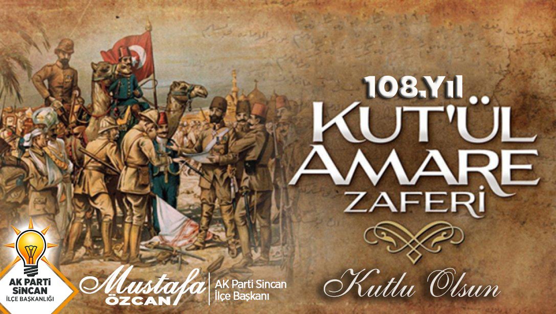 Tarihimizin eşsiz destanlarından Kut'ül Amare Zaferi'nin 108. yıl dönümünde, kahraman şehit ve gazilerimizi rahmetle anıyorum. #KutülAmareZaferi 🇹🇷