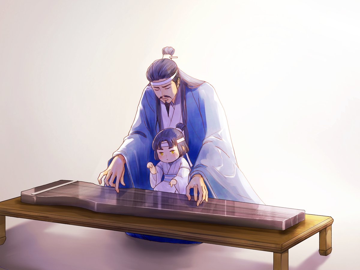 「忘機は筋が良いな#魔道祖師 #MDZS #叔父バカ 」|non公子のイラスト