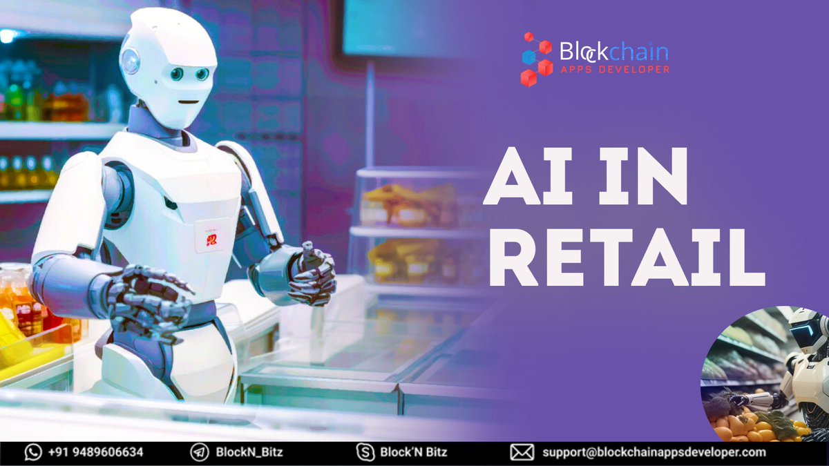 Exciting news! AI is transforming retail, and Blockchain Apps Developer is here to show you what's coming.
See how AI can change retail by visiting our blog bit.ly/3wk0SbS

#AIinRetail #RetailTech #AI #FutureofRetail #GenerativeAI #RetailTechnology #DigitalTransformation