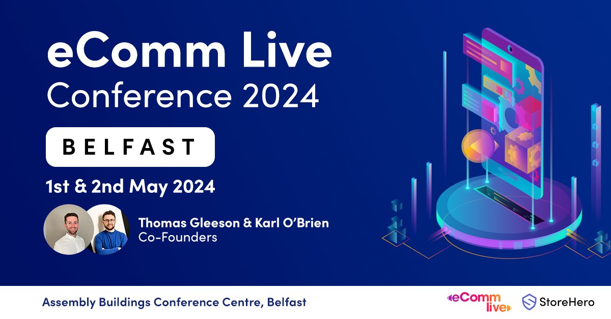 We're going to be at eComm Live in Belfast this week! Let us know if you'll be there too – we'd love to organise a chat! 😊🎉

Few tickets left👉 ecomm.live/book-tickets-2…

#dtc #ecommerce #shopify #profitability #contributionmargin #ecommlive #storehero