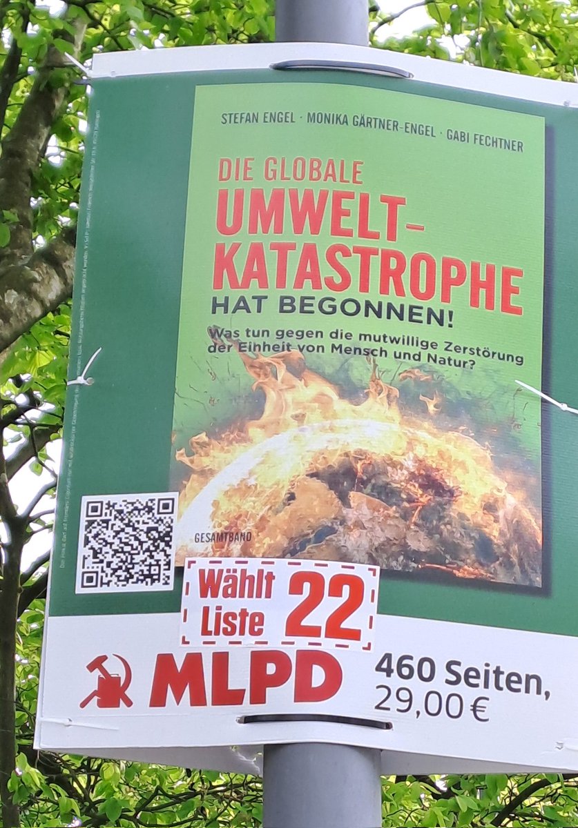 Die #MLPD hat #Kapitalismus durchgespielt und macht jetzt auf ihren #Wahlplakaten Werbung dafür, ihr Buch zu kaufen 🤣😅😂