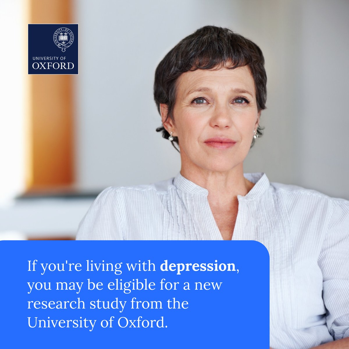 University of Oxford researchers are investigating the brain biochemistry of people living with depression. Find out if you’re eligible to take part in a new research study: healthresearch.study/participate/7t…