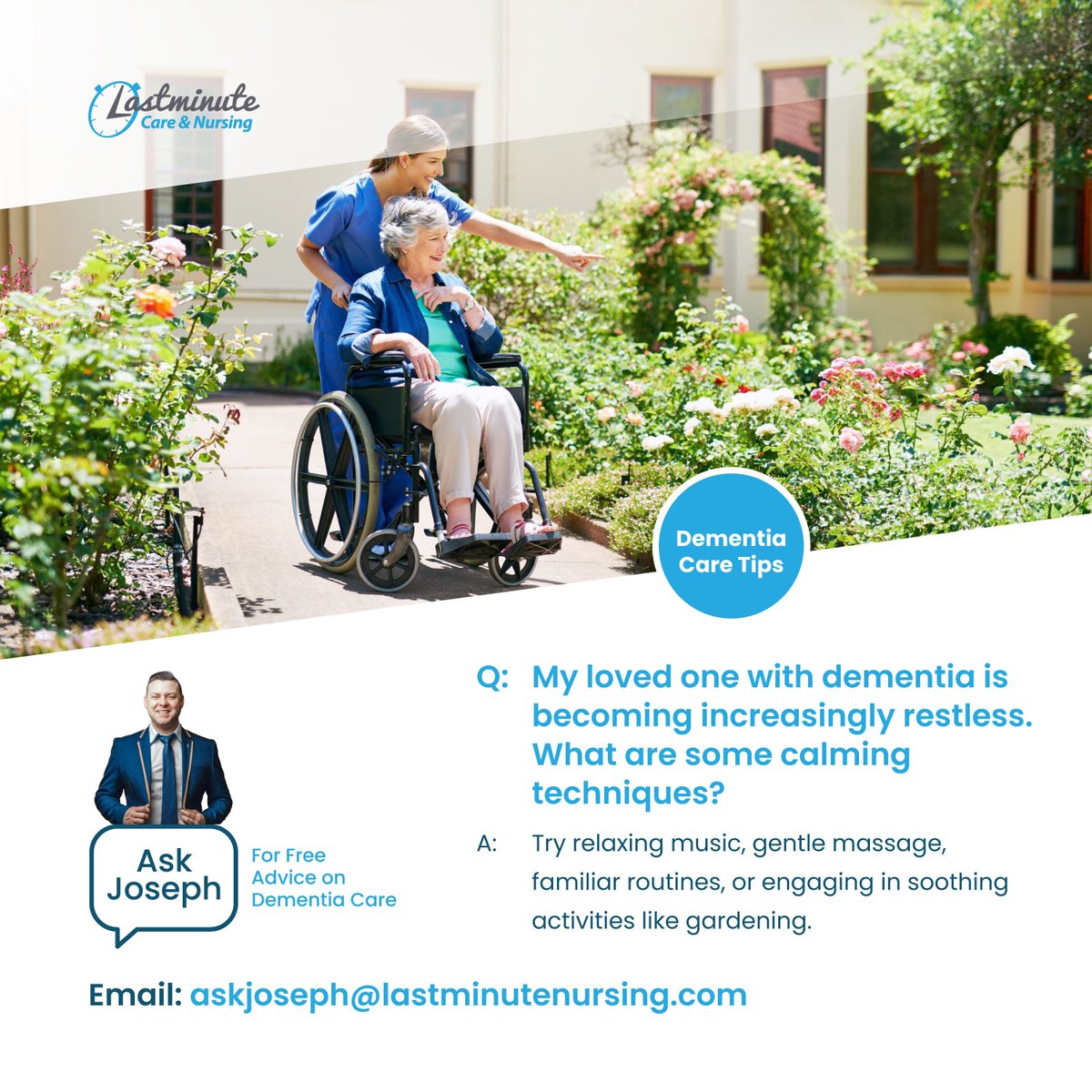 Seeking guidance on dementia care? Reach out to Joseph for free advice and support your loved ones.

#dementia #dementiacare #dementiacaregiver #dementiasupport #dementiaawareness #dementiatips #dementiauk #alzheimers #alzheimerscare #caregiver #lastminutenursing #careagency