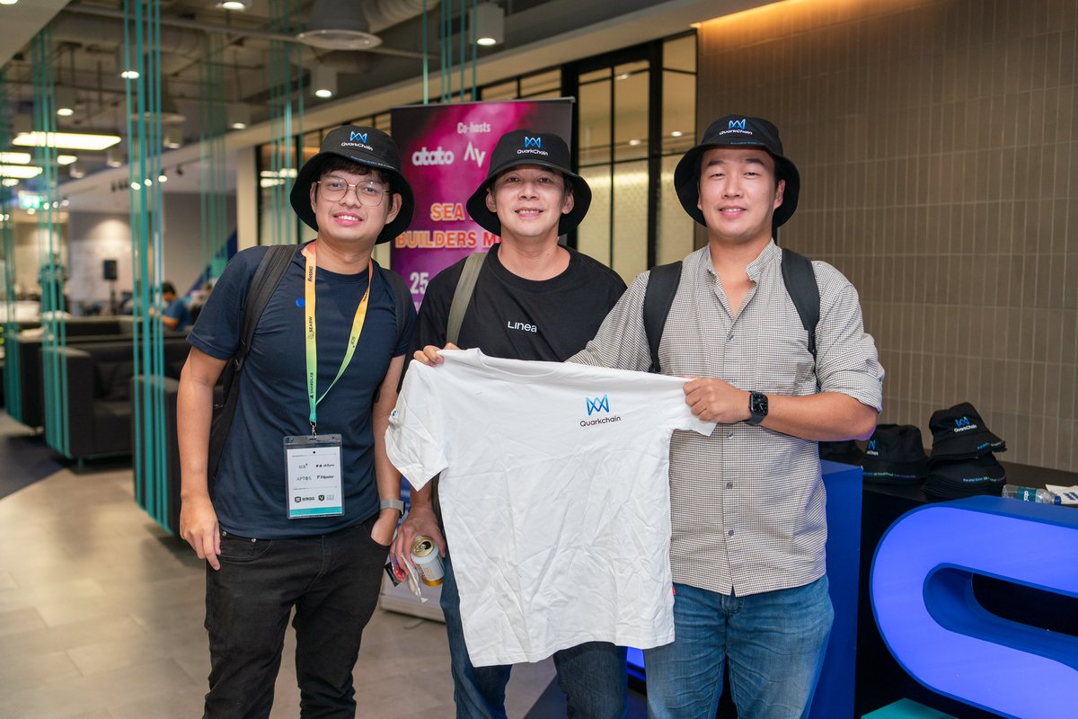 QuarkChain was proud to sponsor the Road to Devcon Bangkok: SEA Web3 Builders Meetup during the South East Asia Blockchain Week! Massive thanks to @atato_tech and @apacdao for organizing such an amazing event and extending the invitation to us. The warmth and passion from Bangkok
