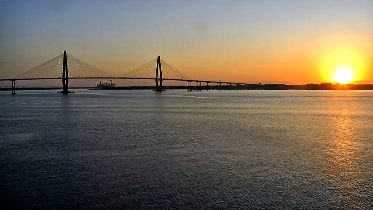 Here's the sunrise view from Downtown Charleston!