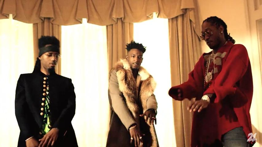 21 Savage, Metro Boomin and Future for X music video (2016)