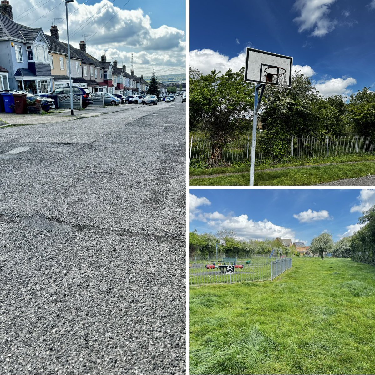 #Reported: I’ve asked the council to resurface a section of Parlmerston Road. I’ve also asked for Basketball net replacement & regular maintenance of Palmerston Gardens Park in #SouthStifford.