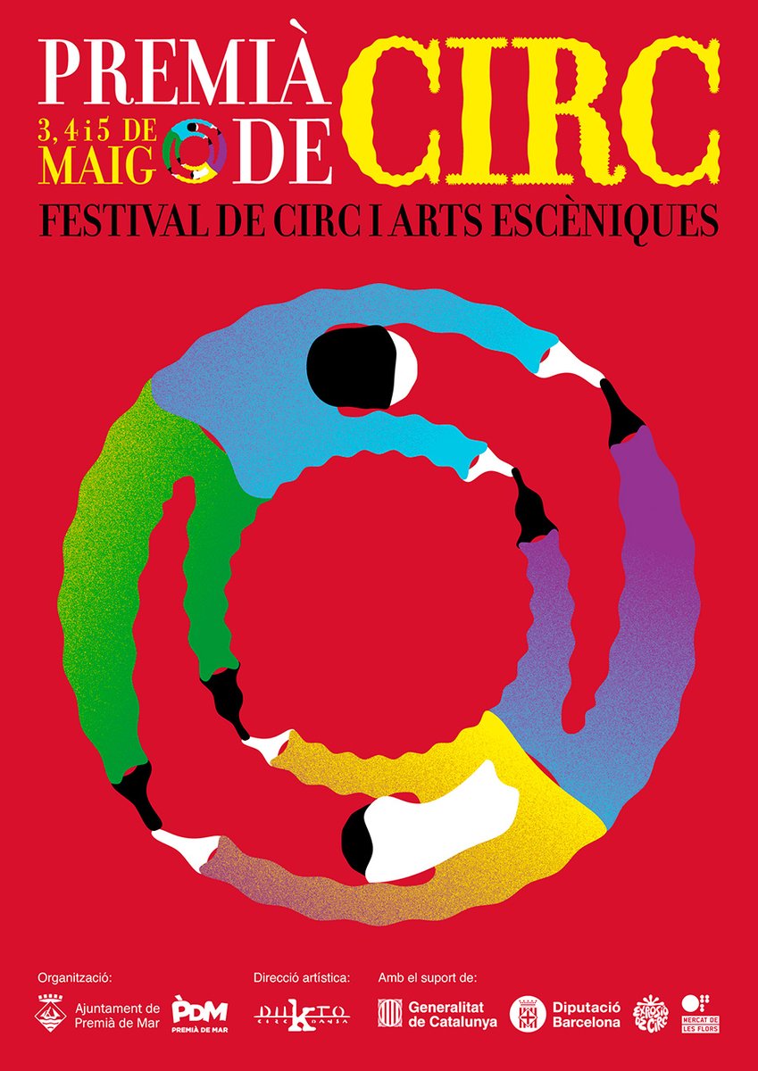 🎪S'acosta el 'Premià de Circ', el festival de circ i arts escèniques de #PremiàDeMar
📅Divendres, dissabte i diumenge vinents, dies 3, 4 i 5 de maig
➡Amb la direcció artística de la Cia Du'k'to, guanyadors de la 2a edició dels premis 'Espai @lamistat' a la Creació Artística.