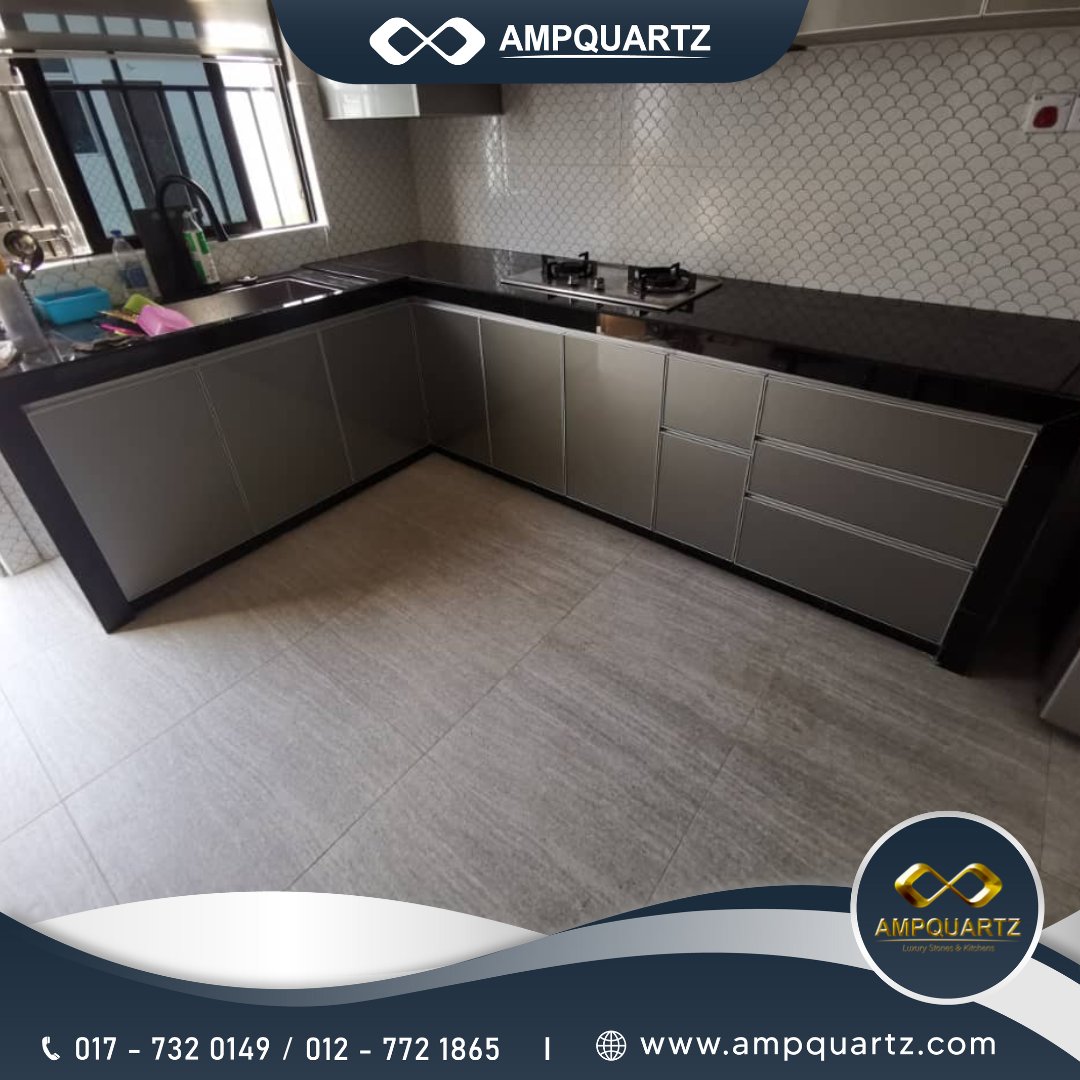 3G Aluminium Glass Door Kitchen Cabinet 
Jobsite: Jalan Kota Mutiara, Taman Scientex Kota Tinggi
​
Big thanks to our wonderful clients for believing in us❤️
​
📞𝐂𝐨𝐧𝐭𝐚𝐜𝐭 𝐮𝐬!
go.wa.link/ampquartz
​
#ampquartz #jb #kitchenrenovation #renovation #kitchencabinet #jobsite