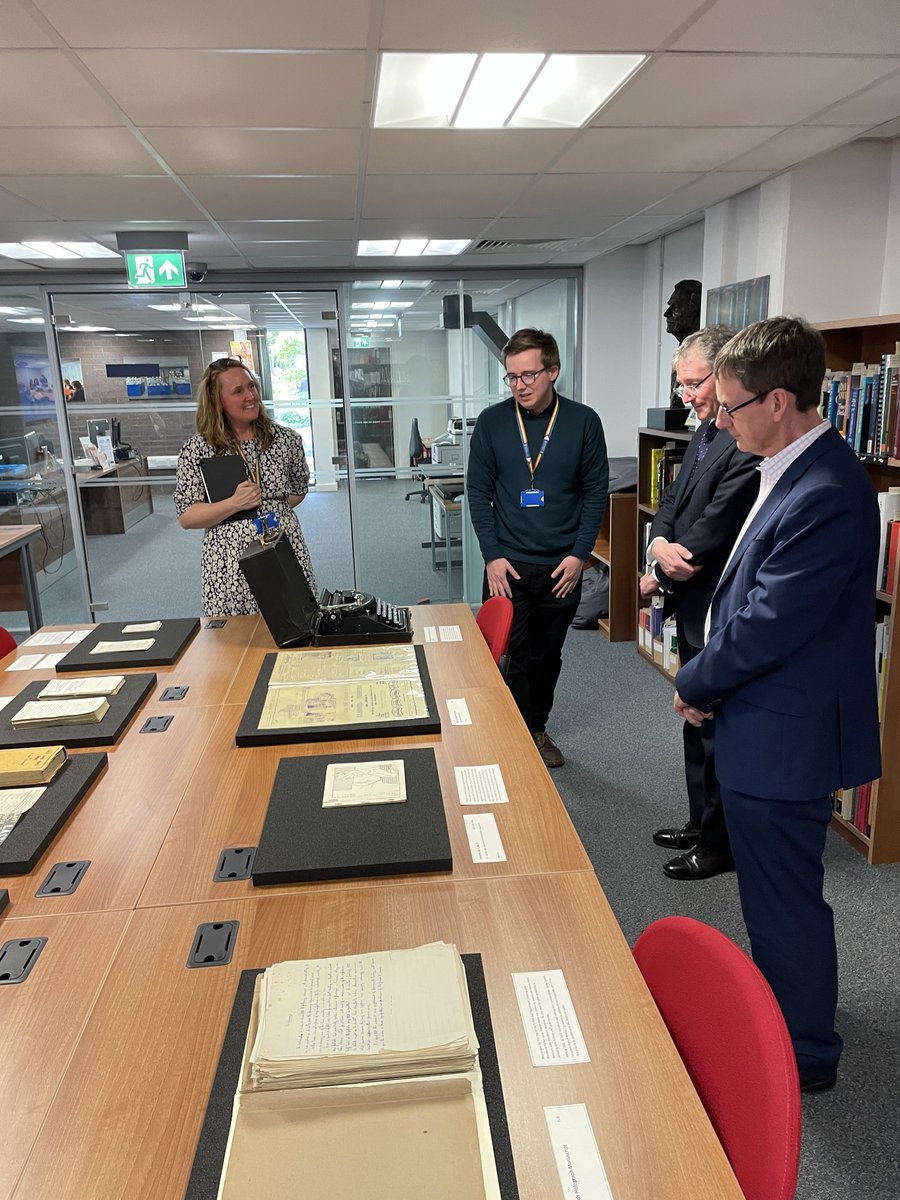 It was a pleasure to host @rometostandrews @ahrcpress & @stevenhill @resengland on Thursday, ahead of #LivUniOTM, to see the recent QR investment in our digital infrastructure to enable access & use of @livuni heritage collections as research infrastructure. #digitalshift