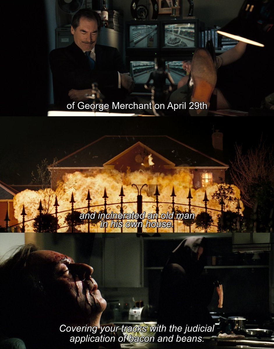 Apr 29th 2006 - George Merchant, Sandford's 'fridge magnate', was murdered when his house, a 'monstrosity on Norris Avenue', exploded. 

📽️📅 Hot Fuzz (2007) Dir. @edgarwright
