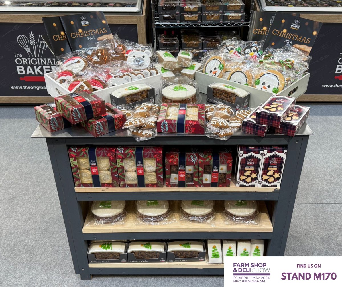 It's Day 1 of the Farm Shop & Deli Show at the @necbirmingham and we're all set up with an array of delicious samples.

Come find out more about what we do and take a first look at our brand new Christmas brochure!

We're on stand M170.

#fsd2024 #farmshop #artisan #cake #pies