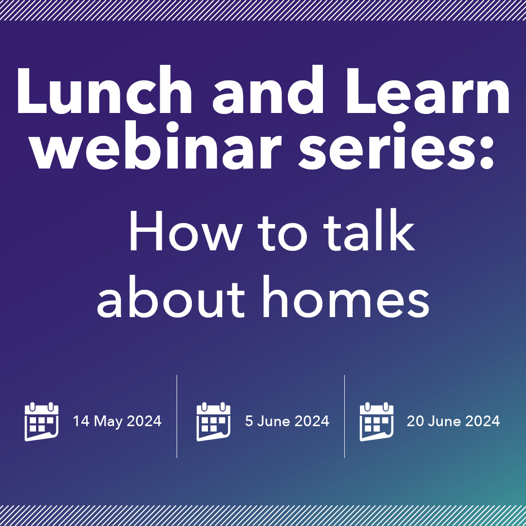 📢NEW webinar series: How to talk about homes In partnership with @jrf_uk @NationwideFdtn & @FrameWorksUK we have a new webinar series starting on 14 May. Join us for practical, evidence-based guidance on communicating effectively about homes in the UK ➡️bit.ly/4b6BKUU