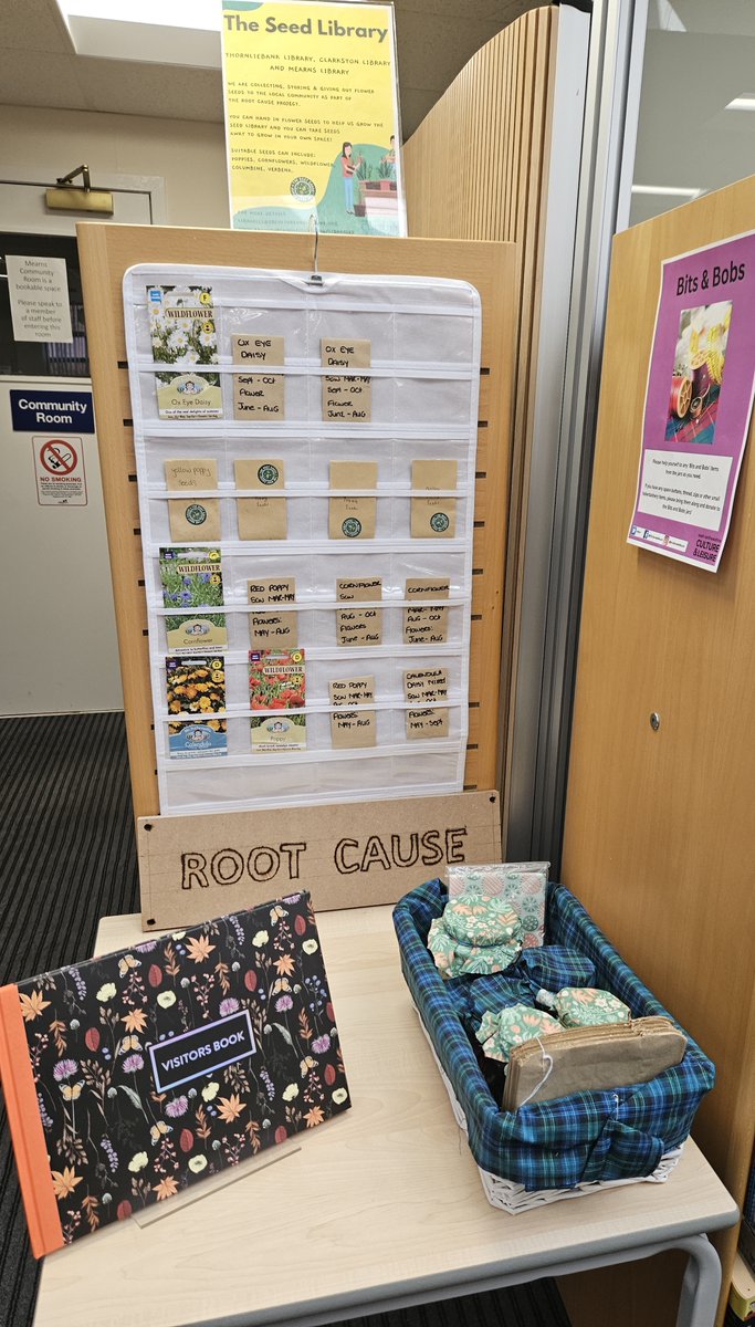 The Seed Library has grown! It is now available at Clarkston library and Mearns library as well as Thornliebank library. 🌻Check out the Root Cause Blog for more details: ercultureandleisure.org/seed-library-l…
#GreenLibraries