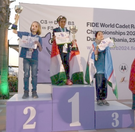 TN girl becomes World champion! A.S. Sharvaanica wins the World U-10 Rapid Chess Championship in Albania. The 8-year-old, a recipient of the India Cements-TNSJA scholarship, also bags a silver medal in the Blitz category.