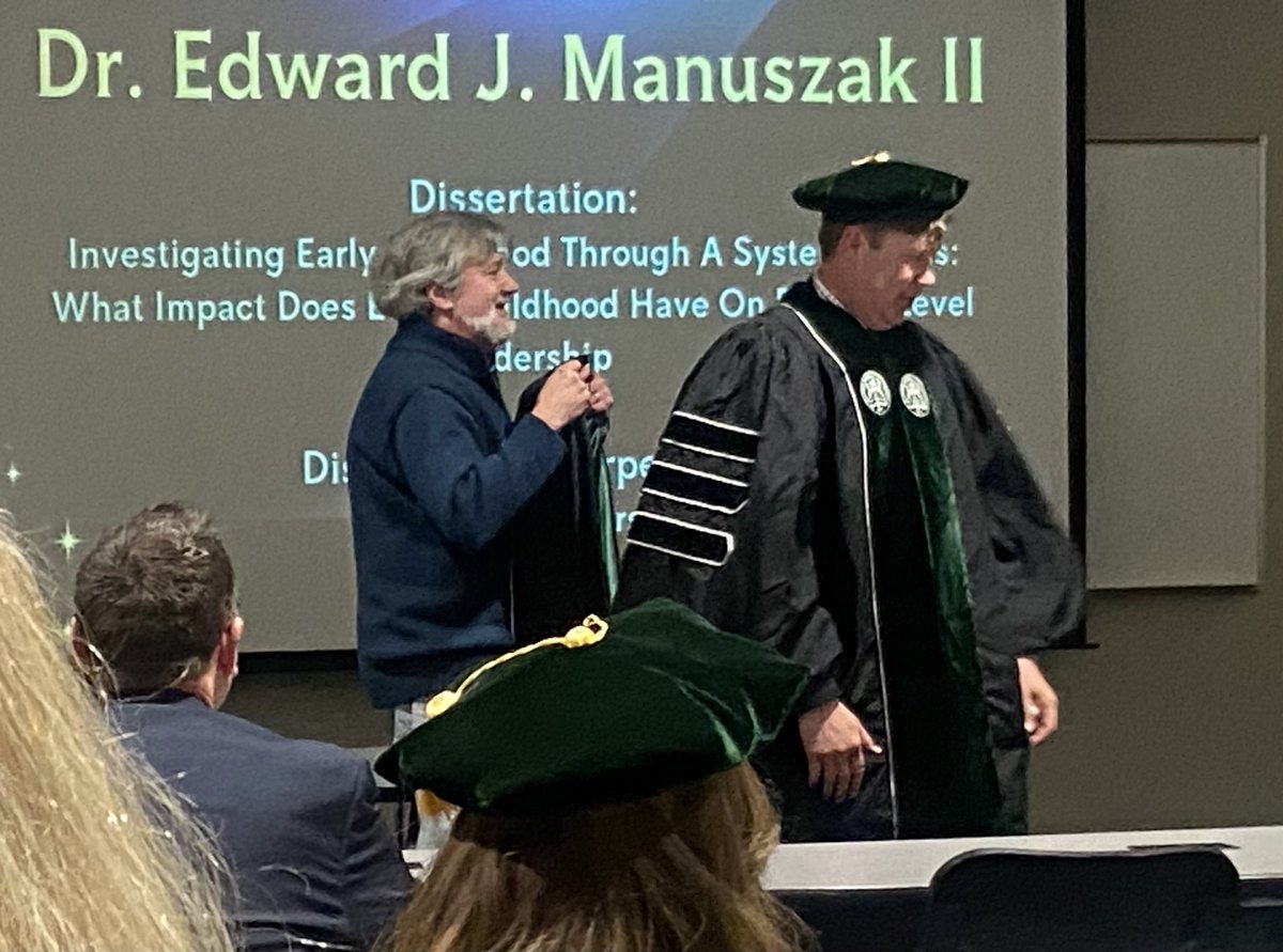 TY @LDCN_EMU for a life long journey fulfilled! TY @EasternMichU for a wonderful commencement and @emucoe for Friday’s PhD ceremony! #truemu #TeamWISD #AASAEarlyEd #emu