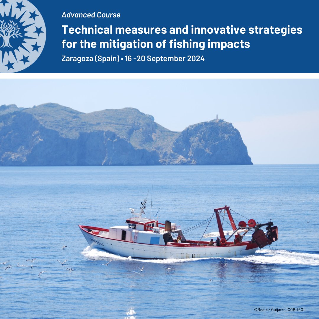 🌊🎣Learn technical measures and innovative strategies for the mitigation of #fishing impacts 

🗓️16-20 September 2024

👇Registration still open👇
edu.iamz.ciheam.org/FishingImpacts…

With the collaboration of <a href="/IEOoceanografia/">Instituto Español de Oceanografía (IEO-CSIC)</a> and the technical support of <a href="/UN_FAO_GFCM/">General Fisheries Commission for the Mediterranean</a>