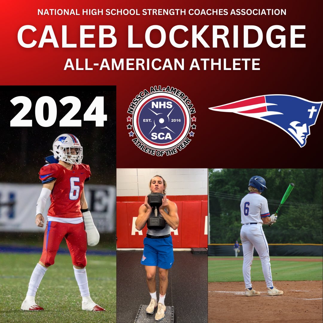 Congratulations to <a href="/LockridgeCaleb/">Caleb Lockridge</a> for being named a Strength and Conditioning All-American by the <a href="/NHSSCA/">NHSSCA</a> 

✅2x Varsity Football Captain
✅All-State Linebacker
✅ 4.0 GPA
✅ YEARS of showing up, putting in the work, &amp; doing the right thing

Well done, Lock!

<a href="/ACATuscaloosa/">American Christian</a>