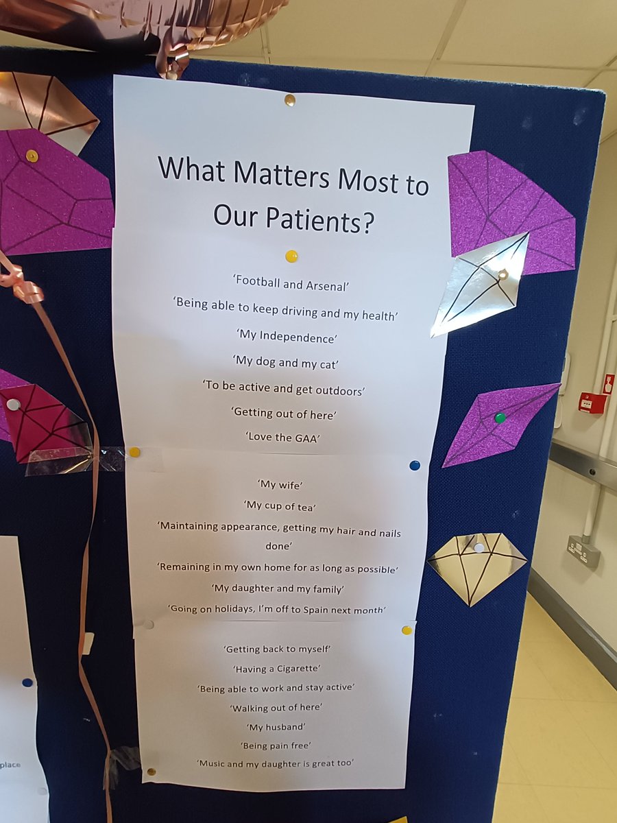 An insight on 'what matters most' to some of our 716 patients who have received a Comprehensive Geriatric Assessment #gemslaunch #compassionatehealthcare