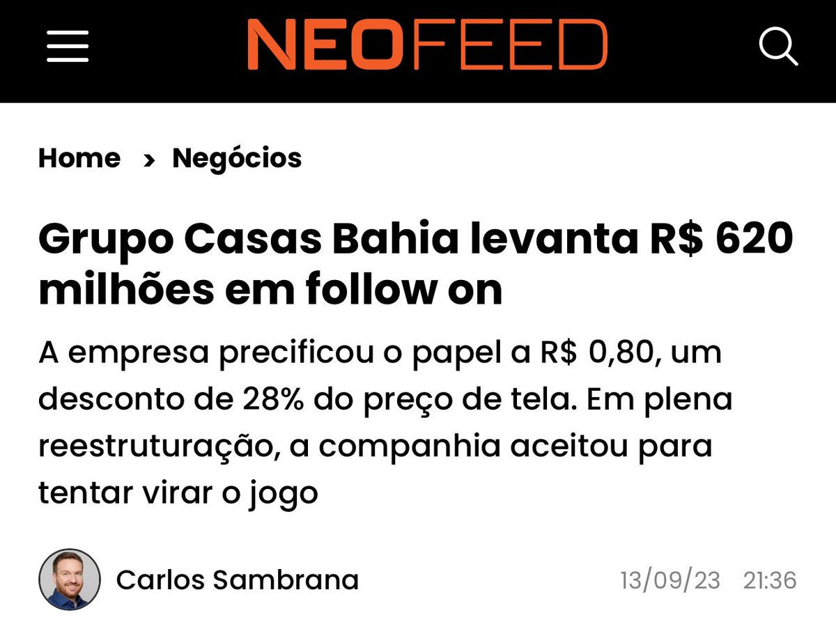 Sabe, era VISÍVEL no ano passado que esse grupo ia quebrar. Apesar disso, essa operação HORROROSA saiu. . Meus sentimentos a quem entrou.