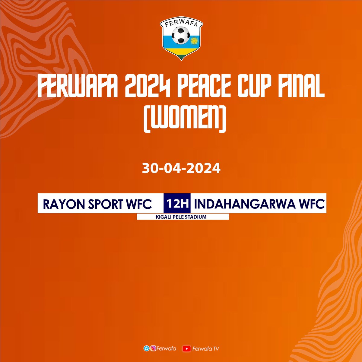 #Football ⚽ #yegobsport 🟣 • Rwanda peace cup igeze mu mikino ya Nyuma • Bugesera FC vs Police FC • Rayon WFC vs Indahangarwa WFC • Rayon sports vs Gasogi United • AS Kigali WFC vs Fatima WFC @Yegobofficial '@KanyarwandaWacu