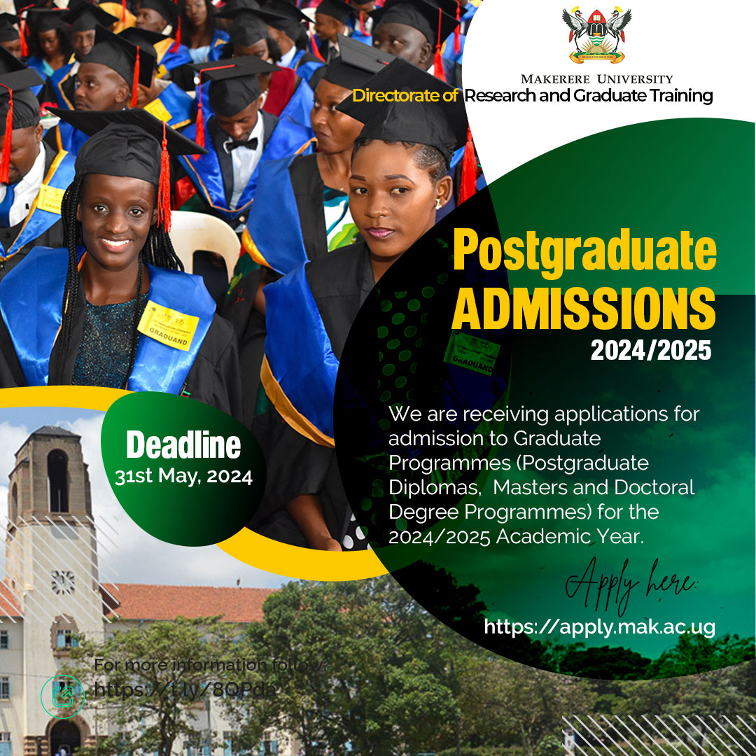 Call for applications: Postgraduate admissions for the 2024/2025 Academic Year. Application deadline: Friday May 31, 2024. Details: t.ly/8QPda