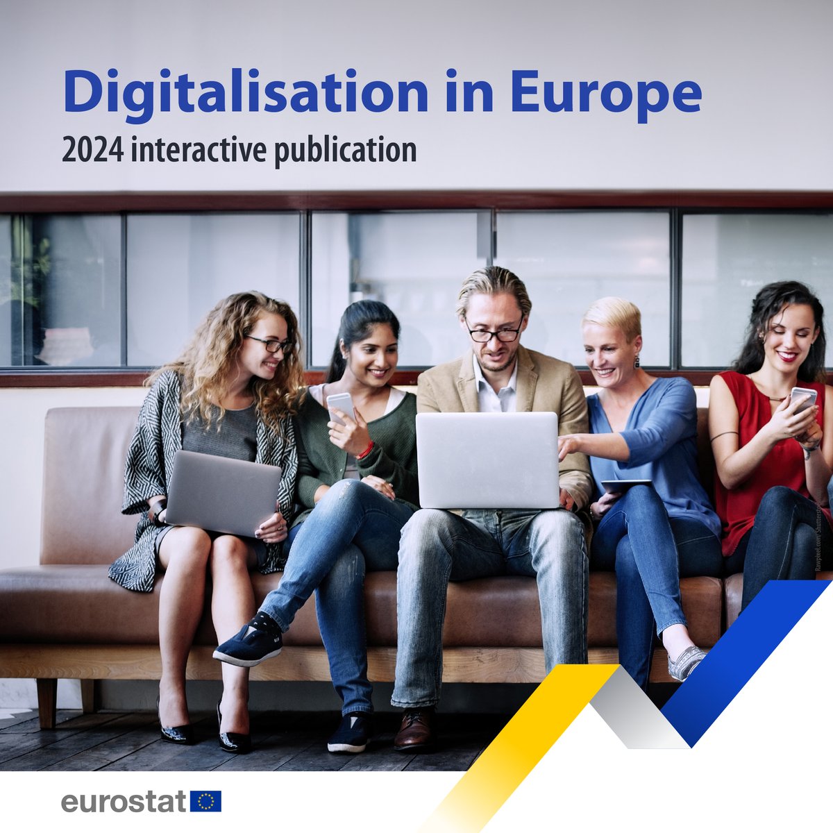 Digitalisation in Europe - 2024 edition out now 🌐 💻 Did you know that in 2023, 91% of people in the EU used the internet❓ Learn how #digitalisation is shaping our future in Eurostat's interactive publication ➡️ europa.eu/!yM9JpY