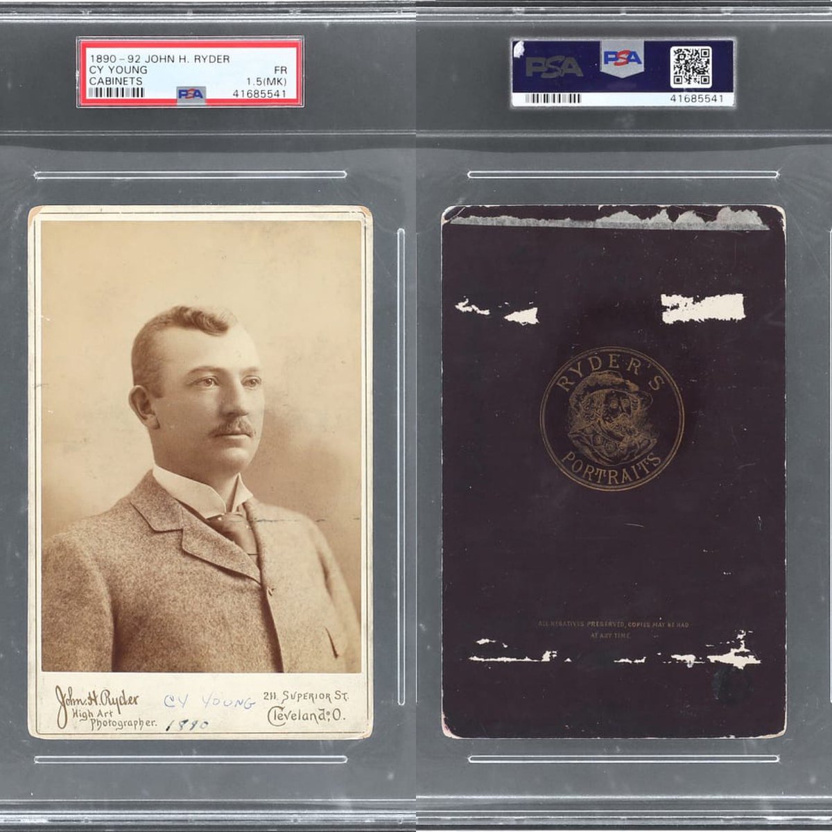 This is the only Cy Young rookie card in existence, currently at $305,000 (w/buyer’s premium) @GoldinCo with over a month left of bidding. I think this surpasses the Wagner card at some point…