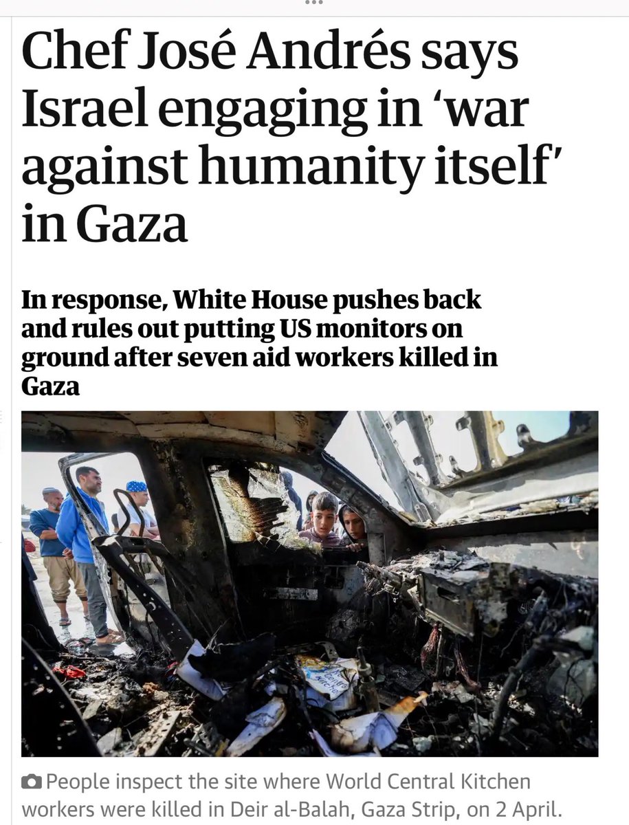 The US rules out putting monitors on the ground in Gaza Of course they do, because they’re fine with genocide if Israel avoids killing Westerners South Africa has the most sensible idea Send in troops to protect lives and guarantee that aid gets through