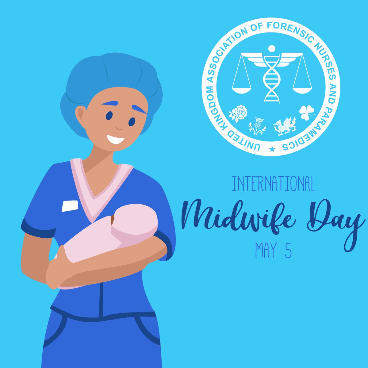 Today, on #InternationalMidwivesDay, we celebrate and thank all midwives for their vital role in healthcare, particularly those working in forensic settings. Your expertise and care make a world of difference. Thank you for everything you do! 🌍💙 #UKAFNP #MidwivesDay