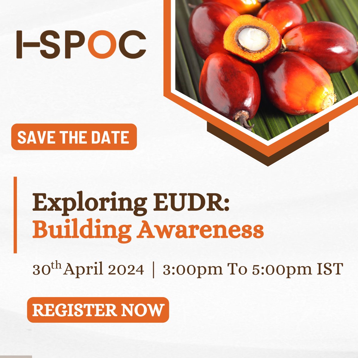 #WorkshopAlert #HappeningTomorrow

Join us for an insightful workshop on - ”Exploring EUDR: Building Awareness”, as we delve into the global value chain of palm oil, uncovering the risks and opportunities for India, also don't miss out on gaining valuable insights and actionable…