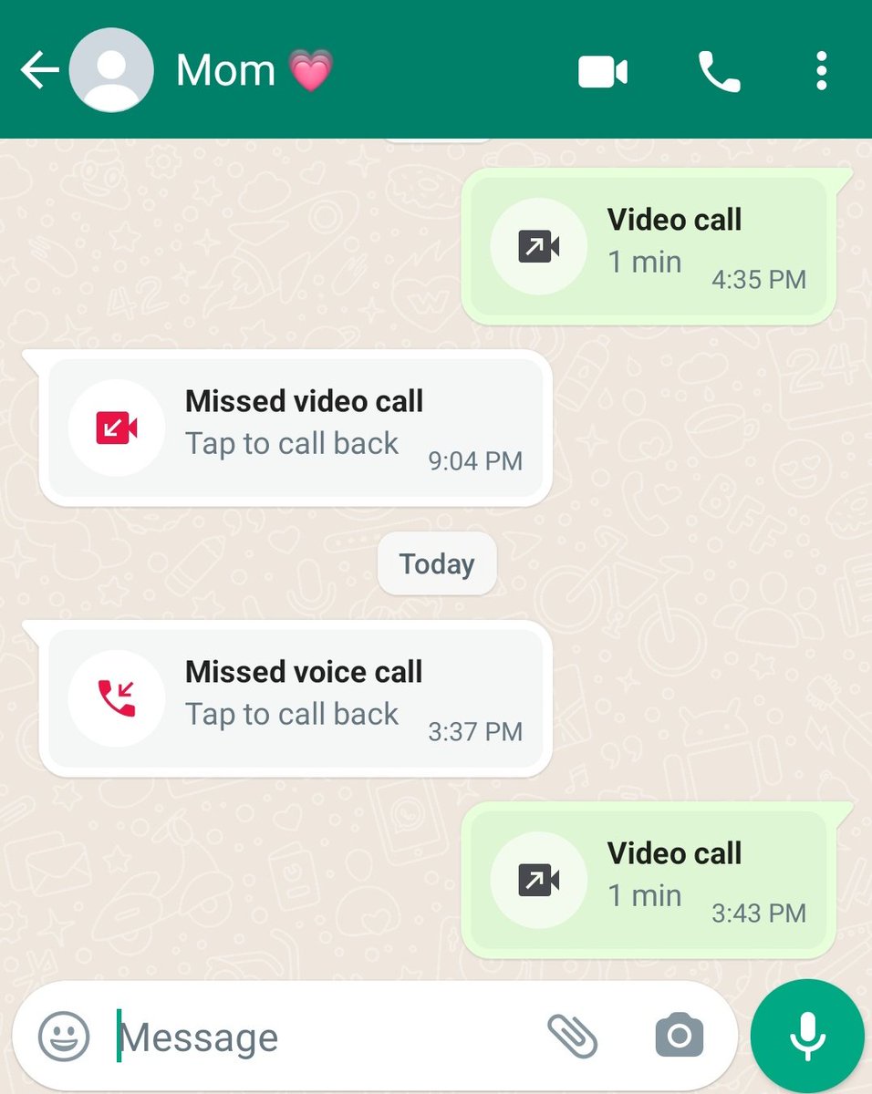 I made a whatsapp for ammi. she has learned only a few mandatory signs/buttons in laptop. she can't read & write text so whenever she has to ask something she directly calls me from her whatsapp & sometimes i've to switch on my camera too for her satisfaction of my doings 😂💗